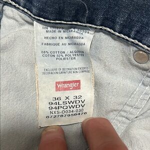 Wrangler Denim Jeans 36x32 cargo